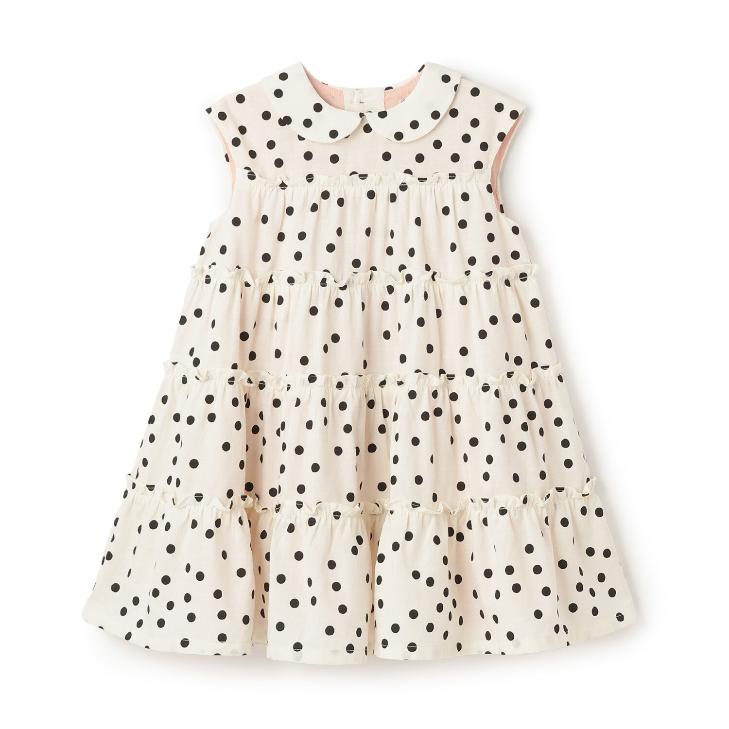 ドットティアードワンピース