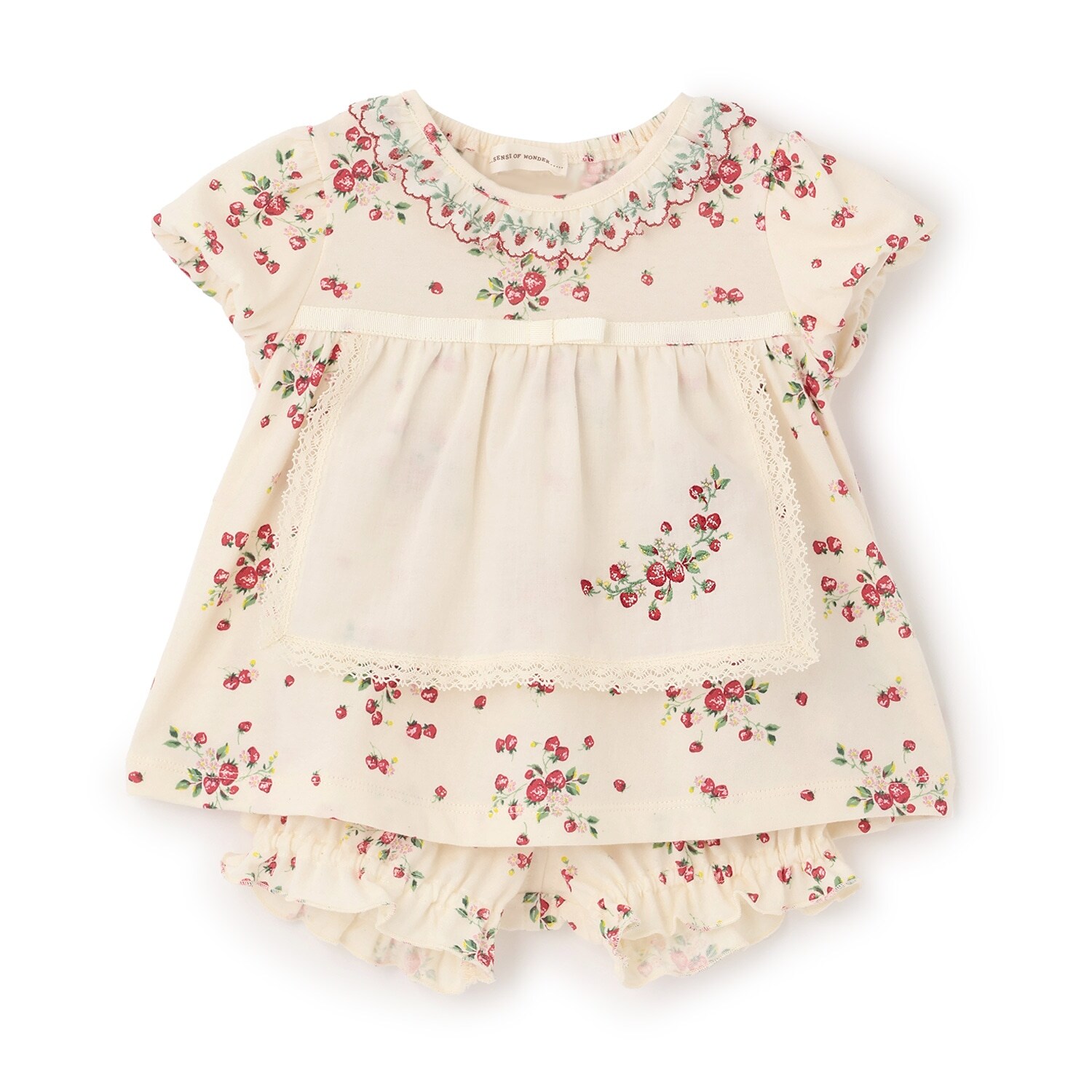 野イチゴベビースーツ【オーガニック】【日本製】