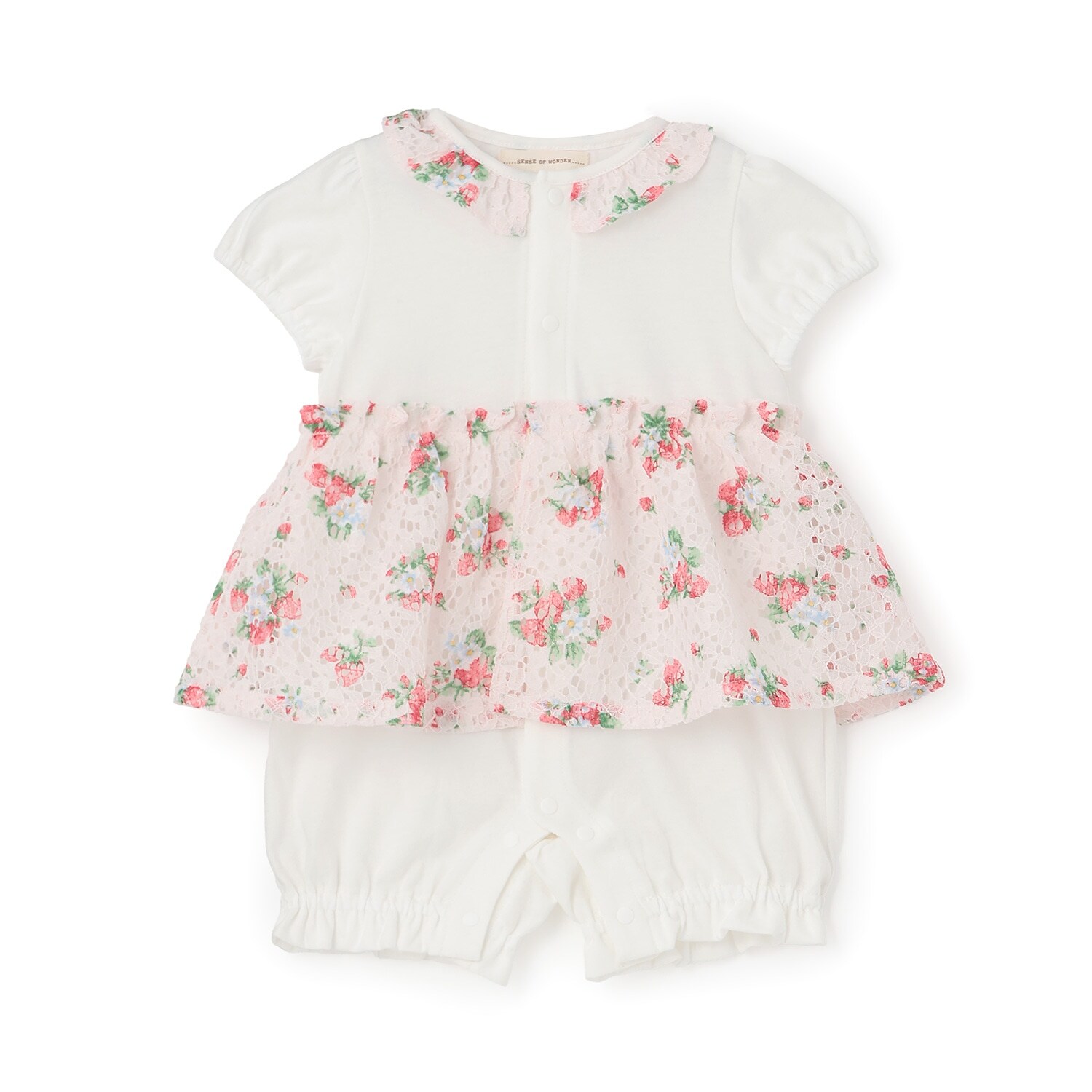 野イチゴレースショートオール【オーガニック】【日本製】