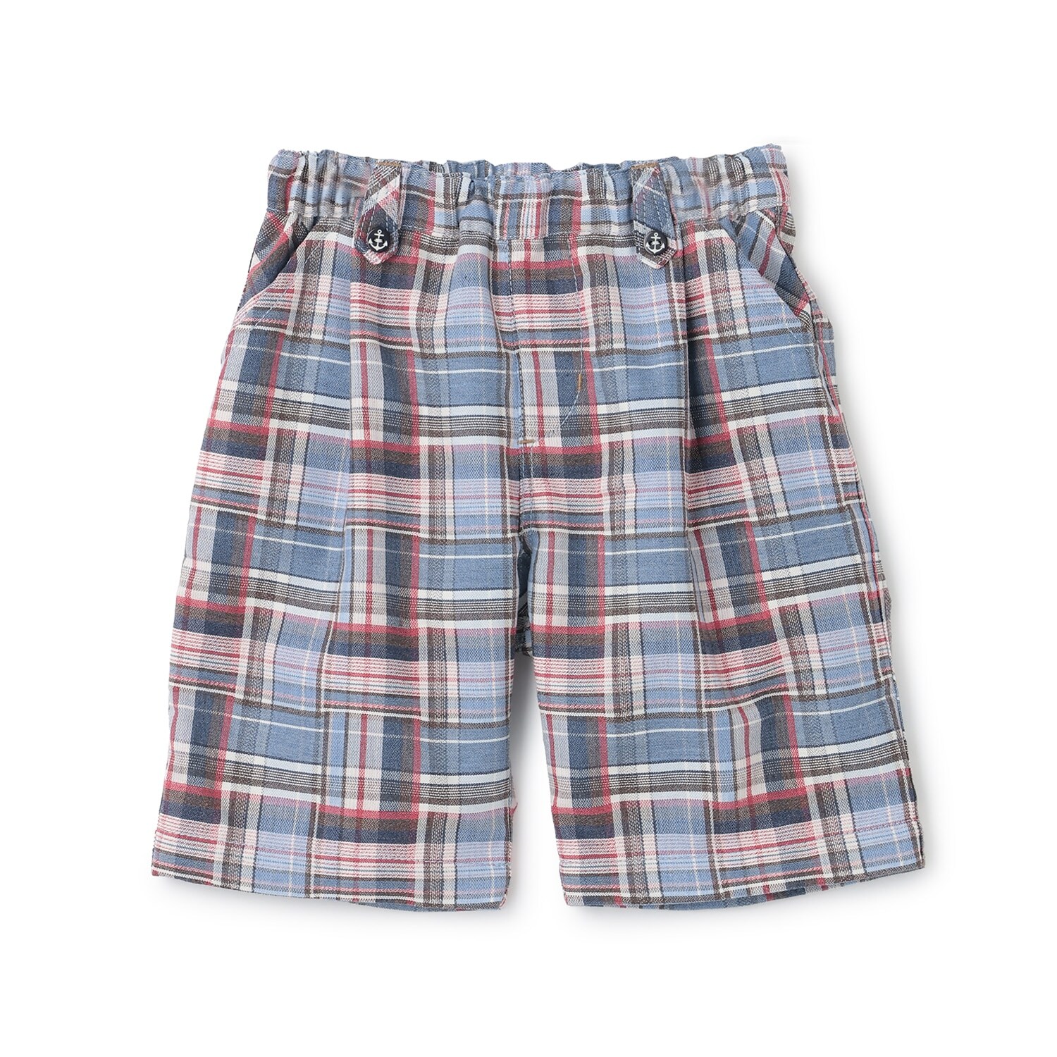 チェックタックハーフパンツ