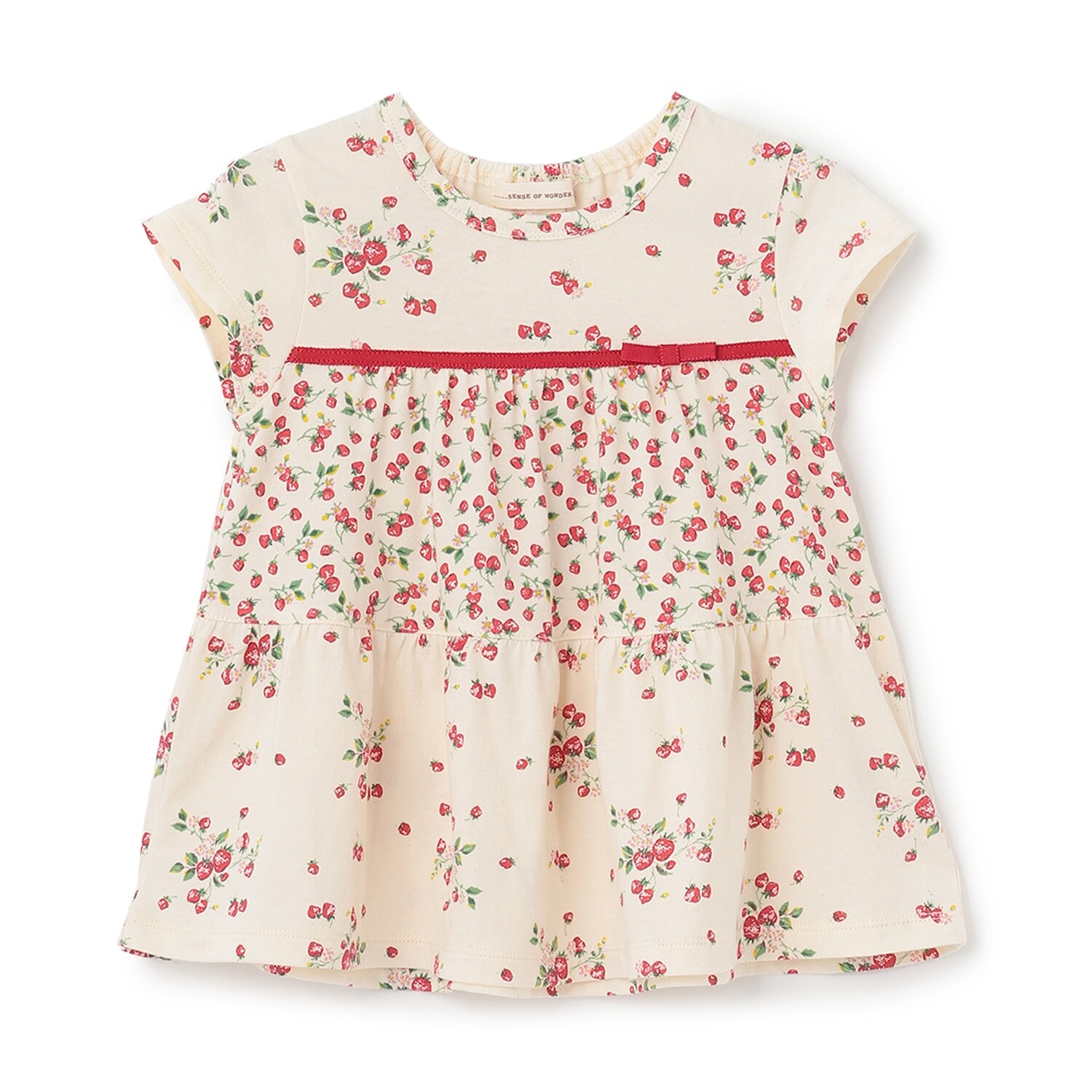 野イチゴティアードチュニック【オーガニック】【日本製】