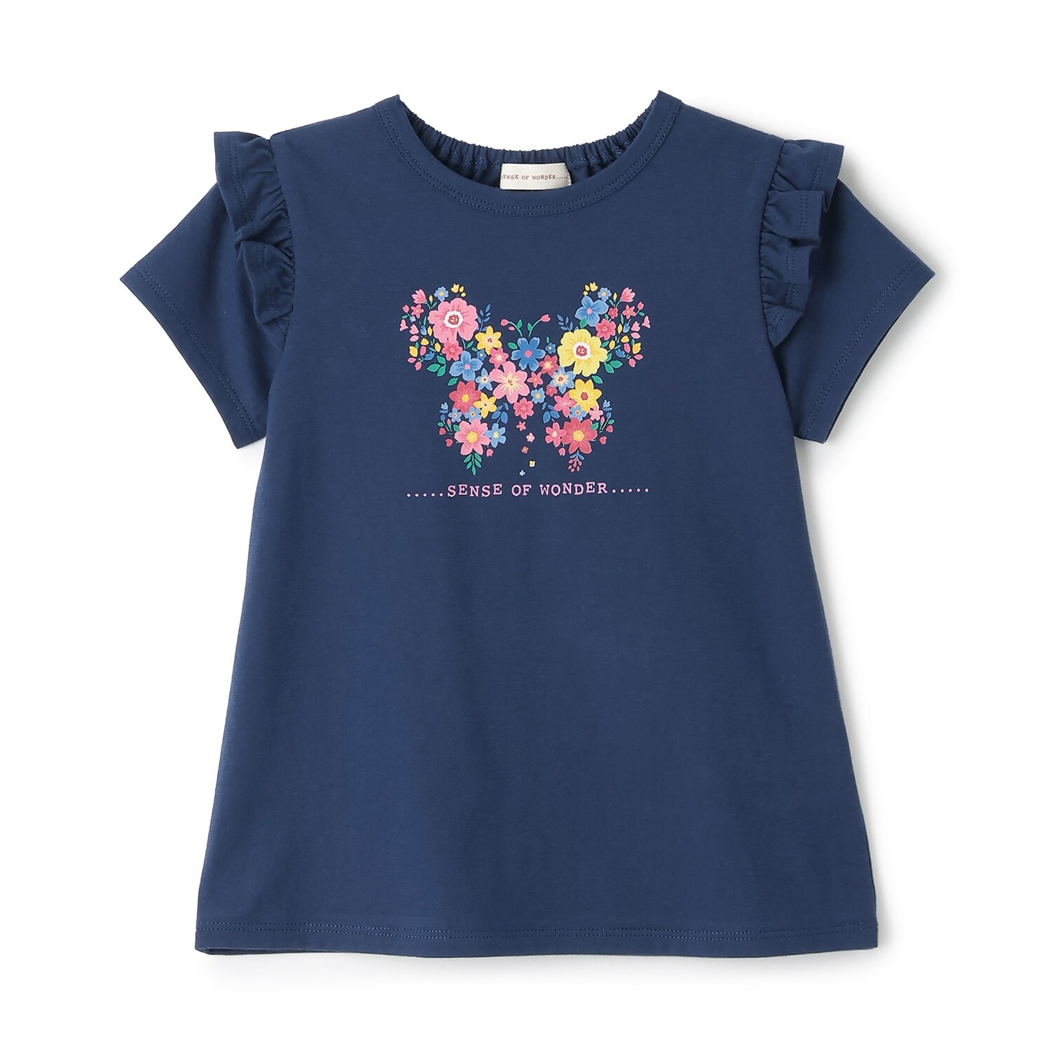 フラワーちょうちょプリント半袖Ｔシャツ