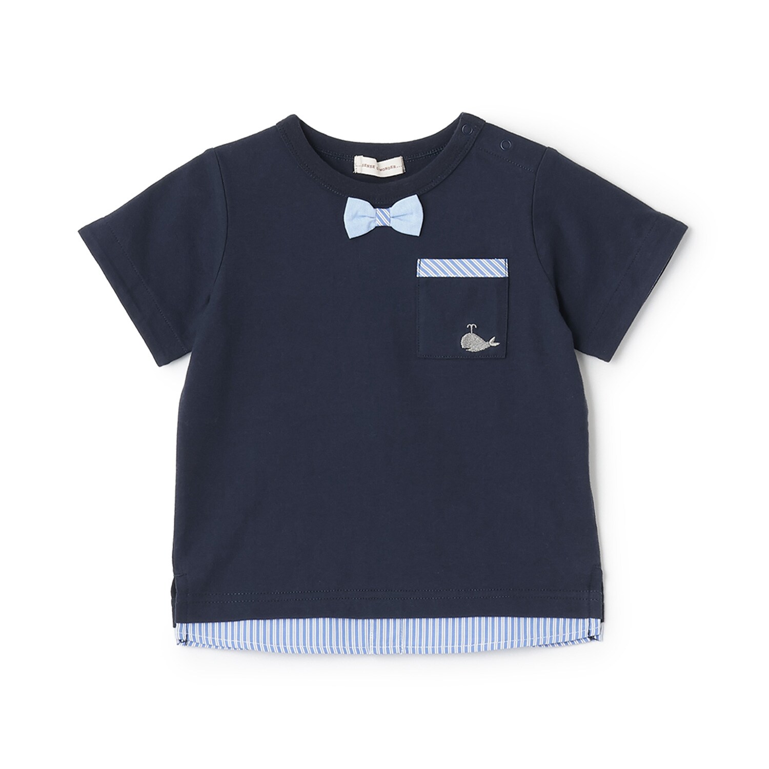 接触冷感シャツレイヤード風半袖Ｔシャツ