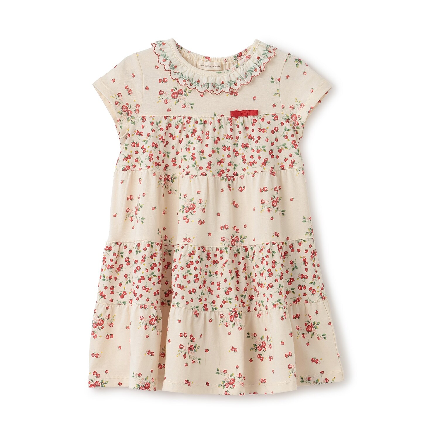 野イチゴティアードワンピース