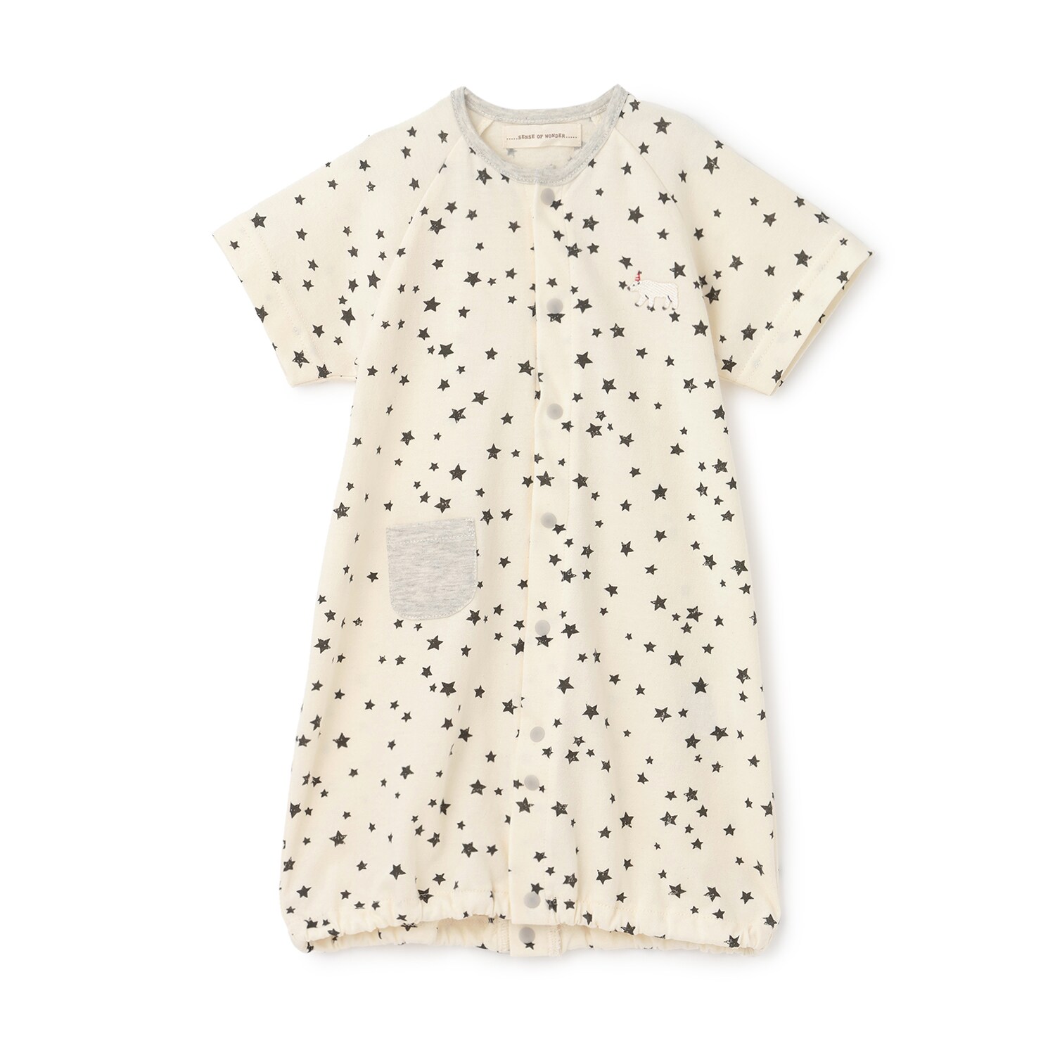 オーガニックスター半袖2WAYオール