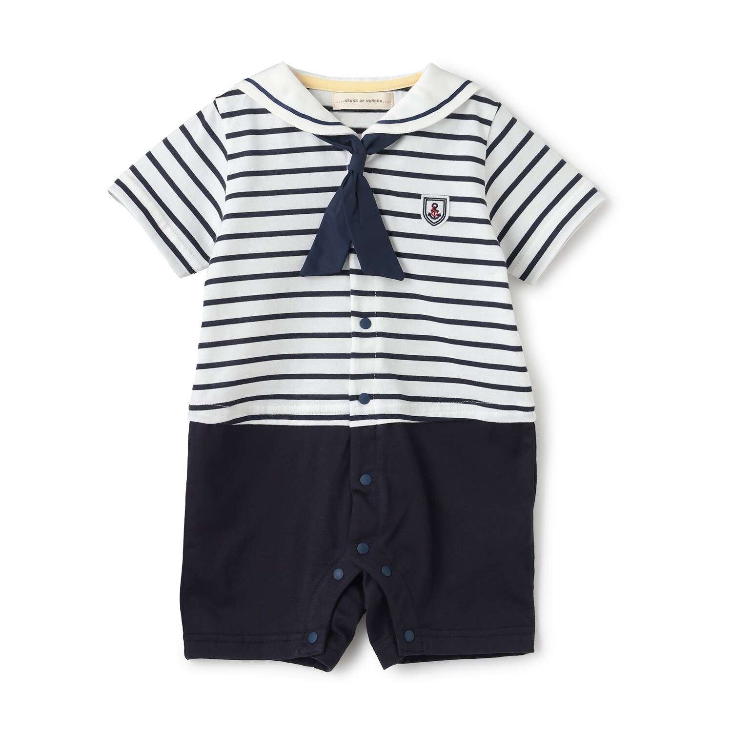 セーラー半袖ショートオール