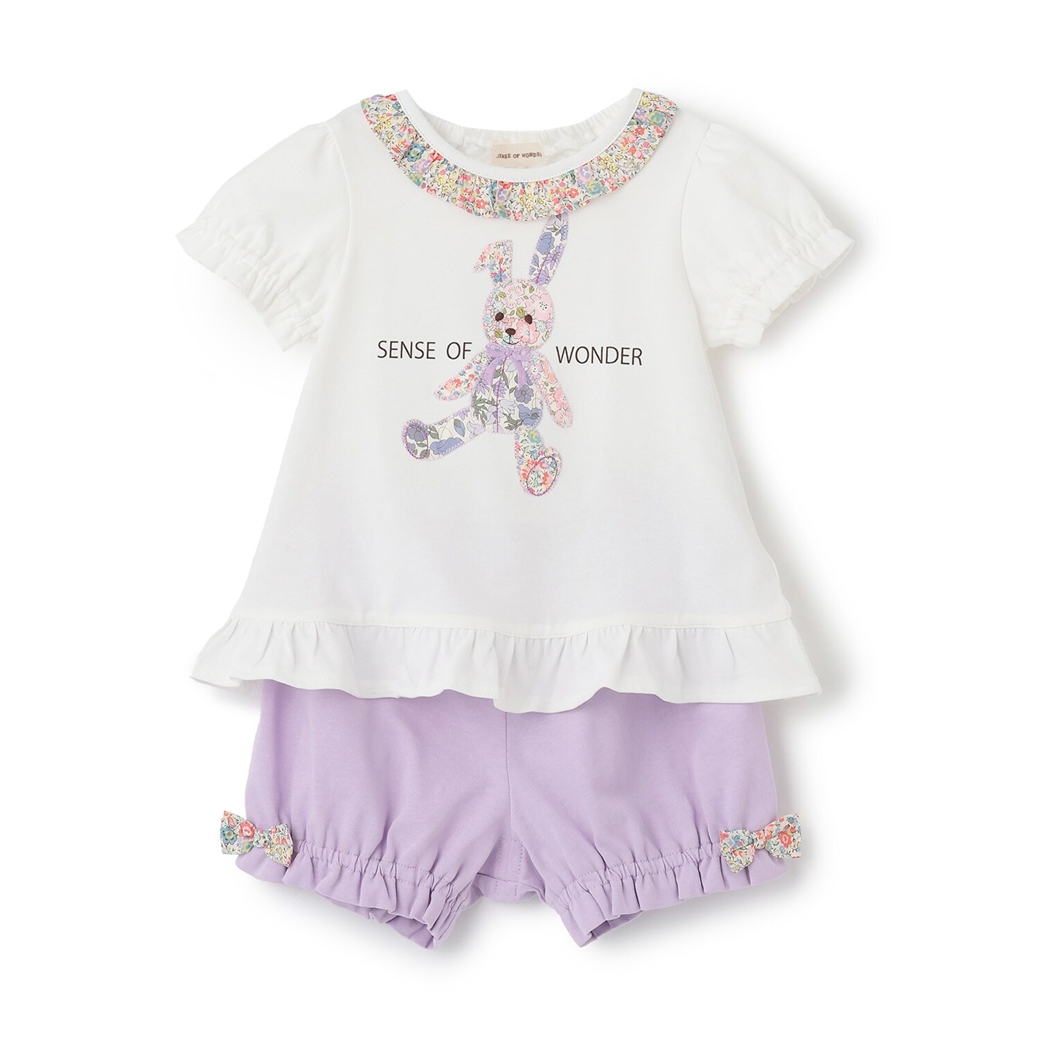 リバティウサクマアップリケベビースーツ