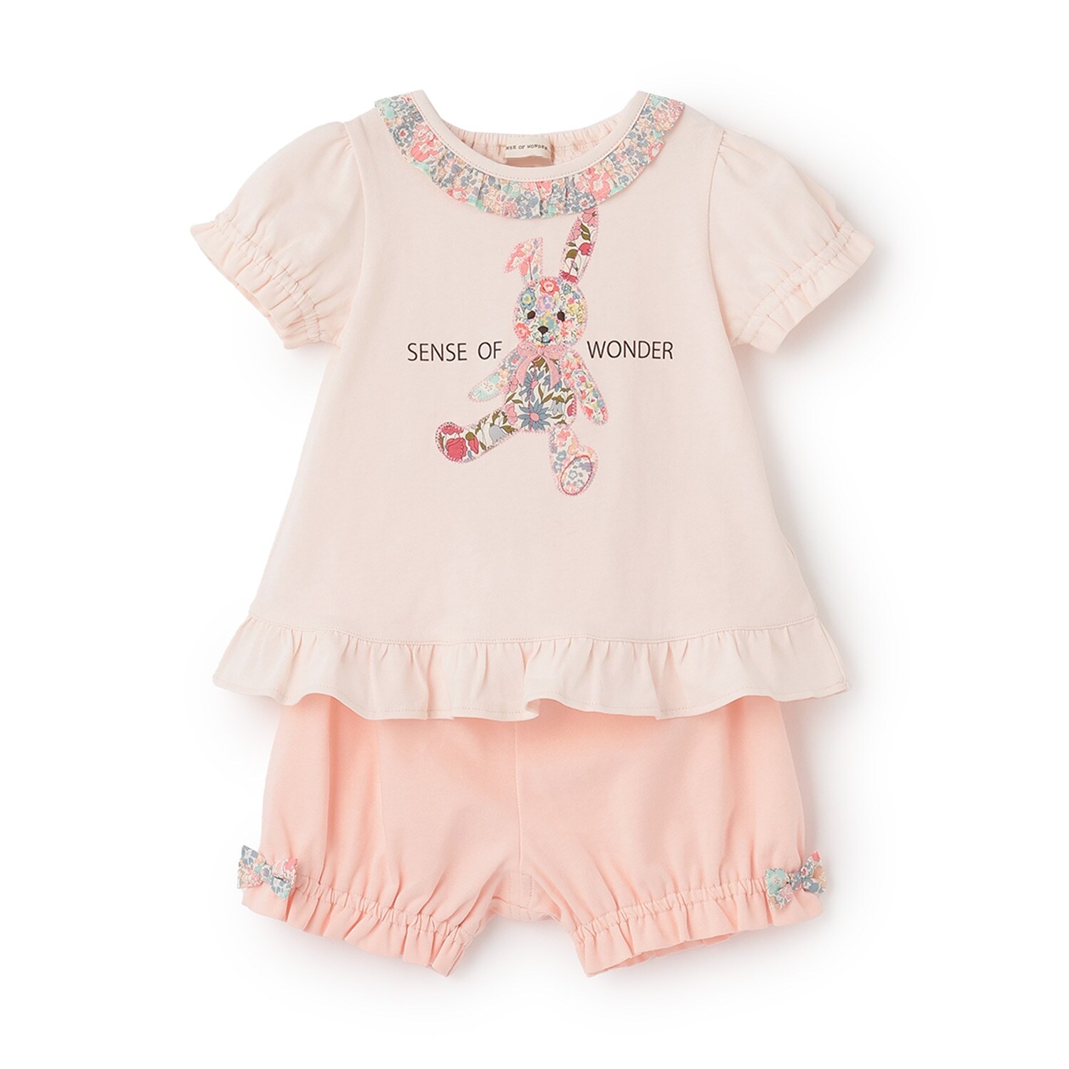 リバティウサクマアップリケベビースーツ