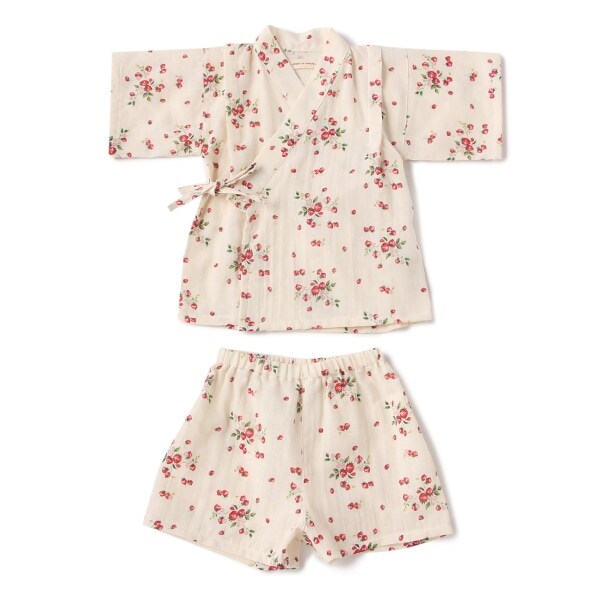 オーガニックコットン ダブルガーゼ甚平スーツ【日本製】