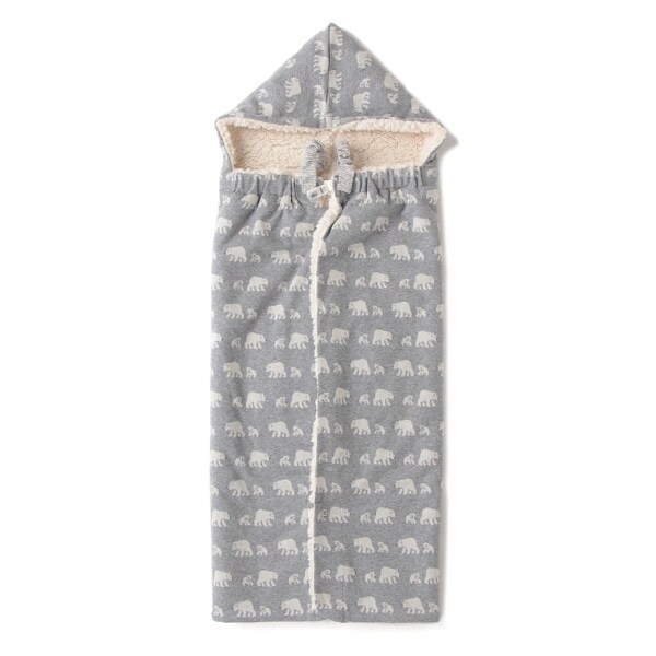 裏ボア オーガニックコットン ジャカード4WAYおくるみ【日本製】