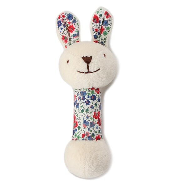 オーガニックコットン リバティプリントスティックラトル【日本製】