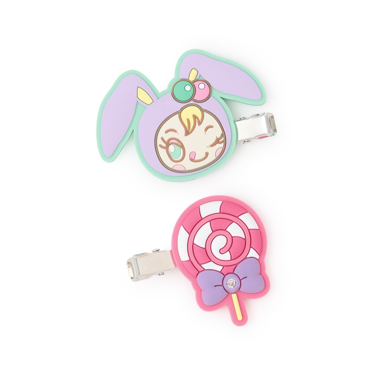 前髪クリップ【ベリエちゃん】【クランベリエちゃん】【ちびゾー】