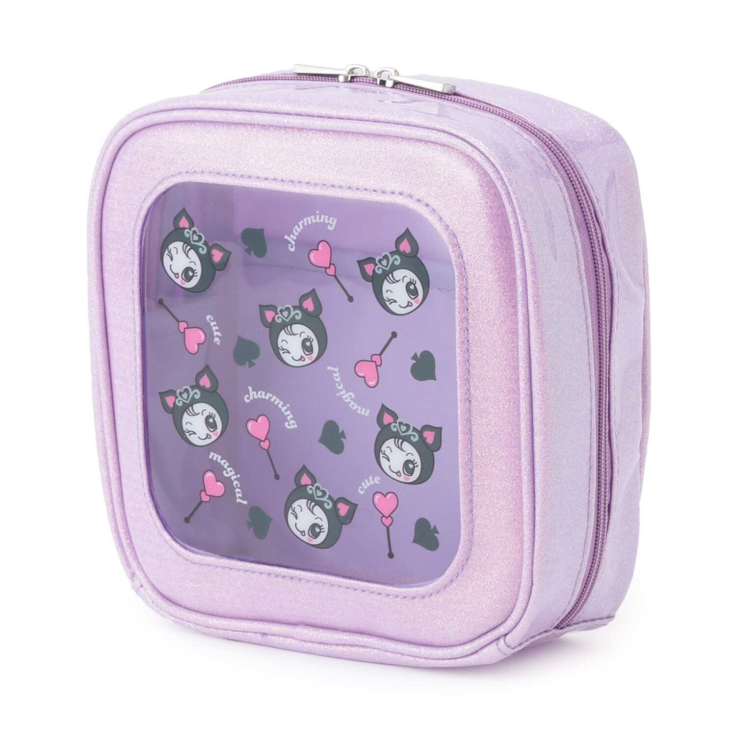 スクエアきらきらポーチ【ベリエちゃん】【ブルーベリエちゃん】【デビリーちゃん】【ナカムラくん】