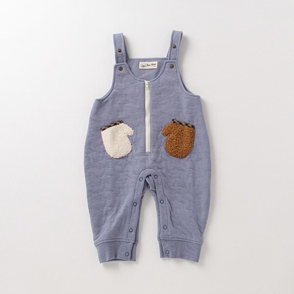 ニットキルトサロペット