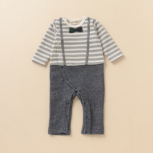 裏毛 サスペンダーカバーオール