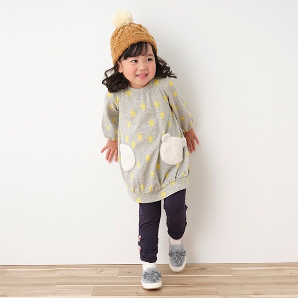 星柄ジャカードワンピース