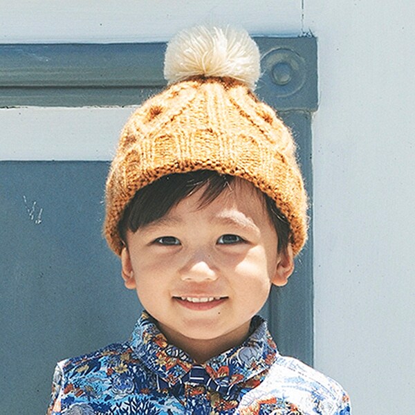 モヘア風ニット帽