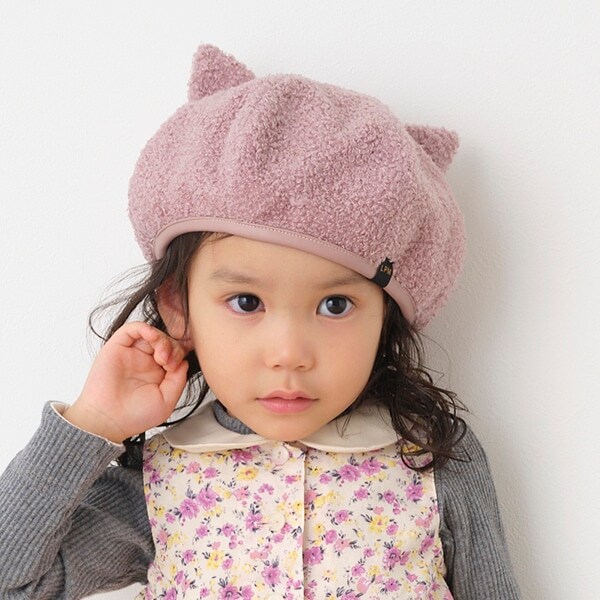 ネコ耳ベレー帽子