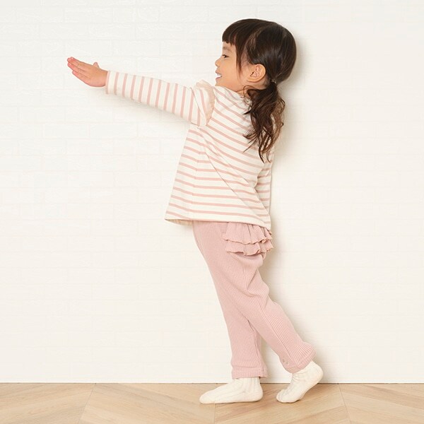 後ろフリルフル丈レギンス