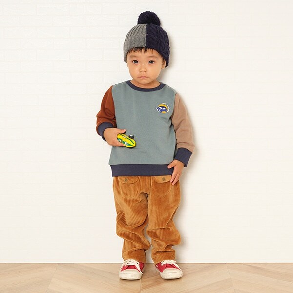 ワイドニットコールロングパンツ