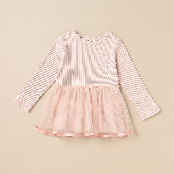 テレコチュール長袖Tシャツ