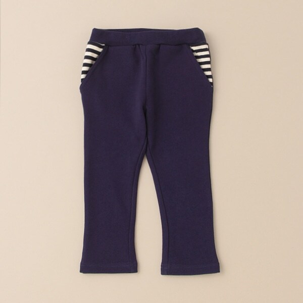 ボーダー星ポケット裏毛パンツ