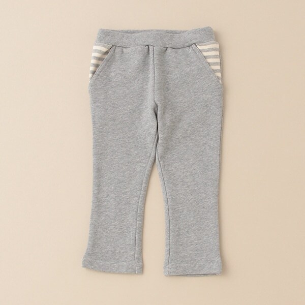 ボーダー星ポケット裏毛パンツ