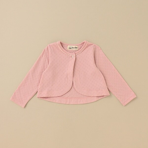 天竺ジャガード長袖ボレロ