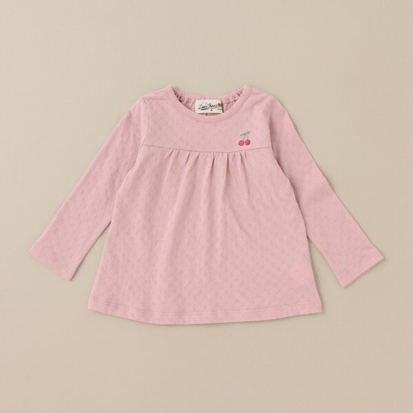 cherry刺しゅう長袖Tシャツ