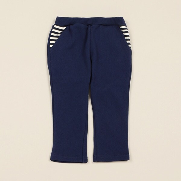 ボーダー星ポケット裏毛パンツ