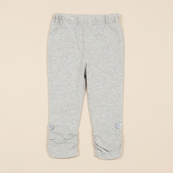 9分丈小花リボンレギンス