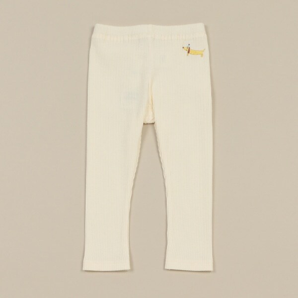 dog刺しゅうテレコレギンス