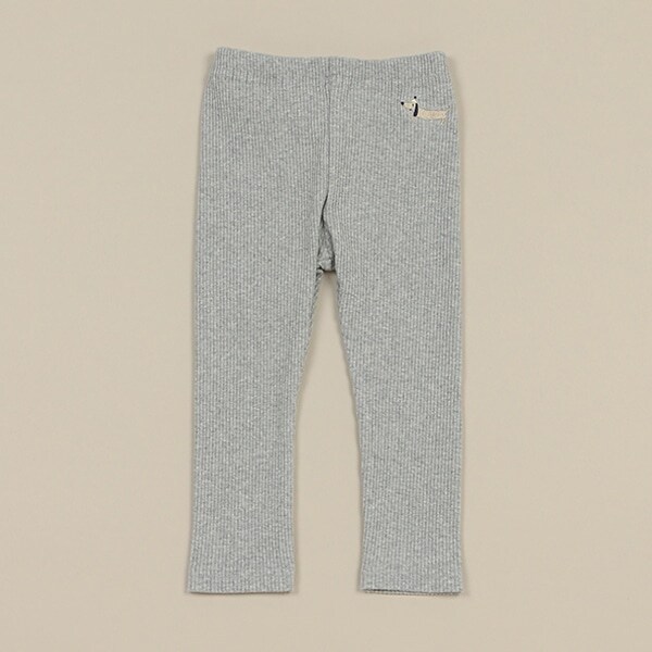 dog刺しゅうテレコレギンス