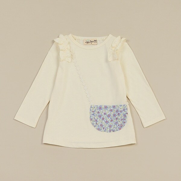 ポシェット長袖Tシャツ