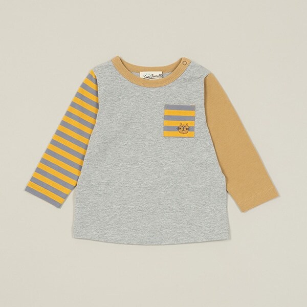 Cat刺しゅう長袖Tシャツ