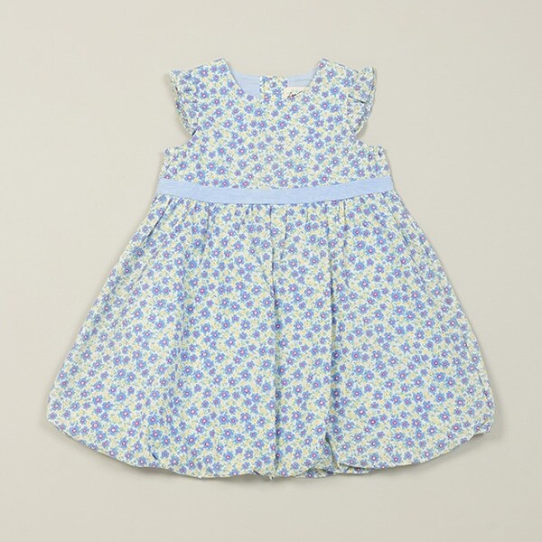 小花柄バルーンワンピース