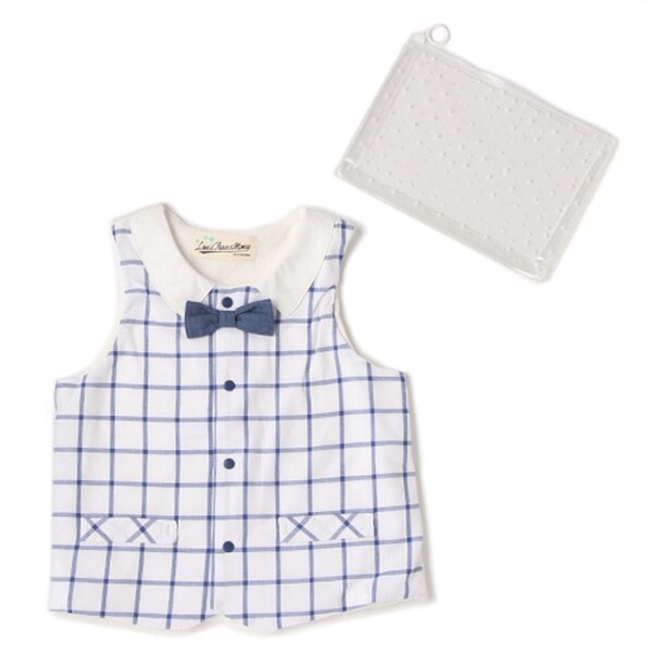 裏パイル 蝶タイつきベスト