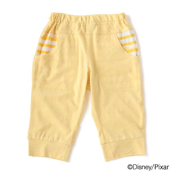 【DISNEY/PIXAR】 ニモ＆ドリー デザイン ボーダー七分丈パンツ