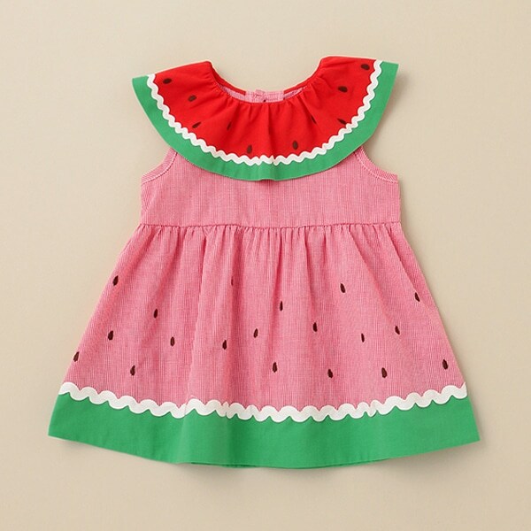 スイカギンガムチュニック