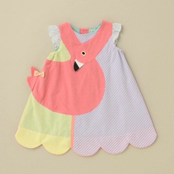 フラミンゴワンピース