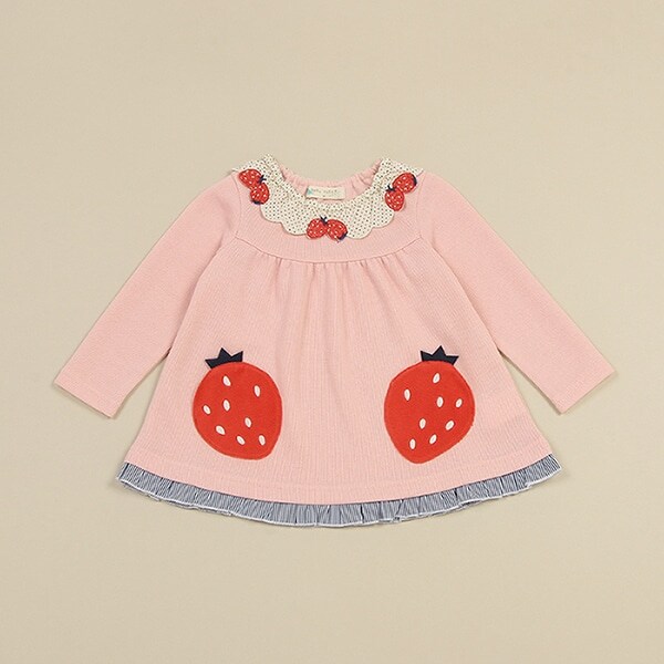 いちごポケットプルオーバー