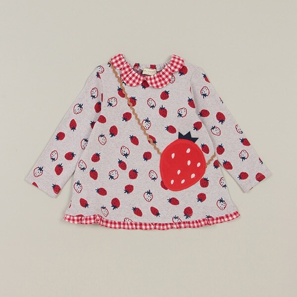 いちごジャカードチュニック