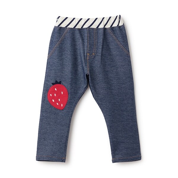 イチゴニットデニムパンツ