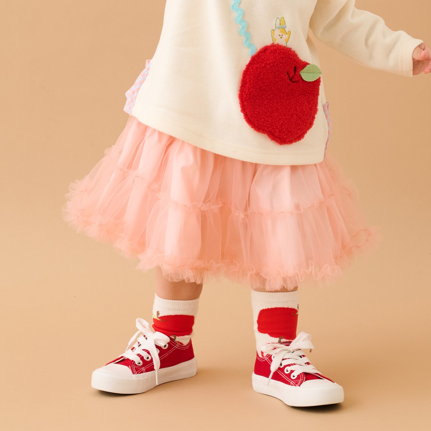 りんごクルーソックス