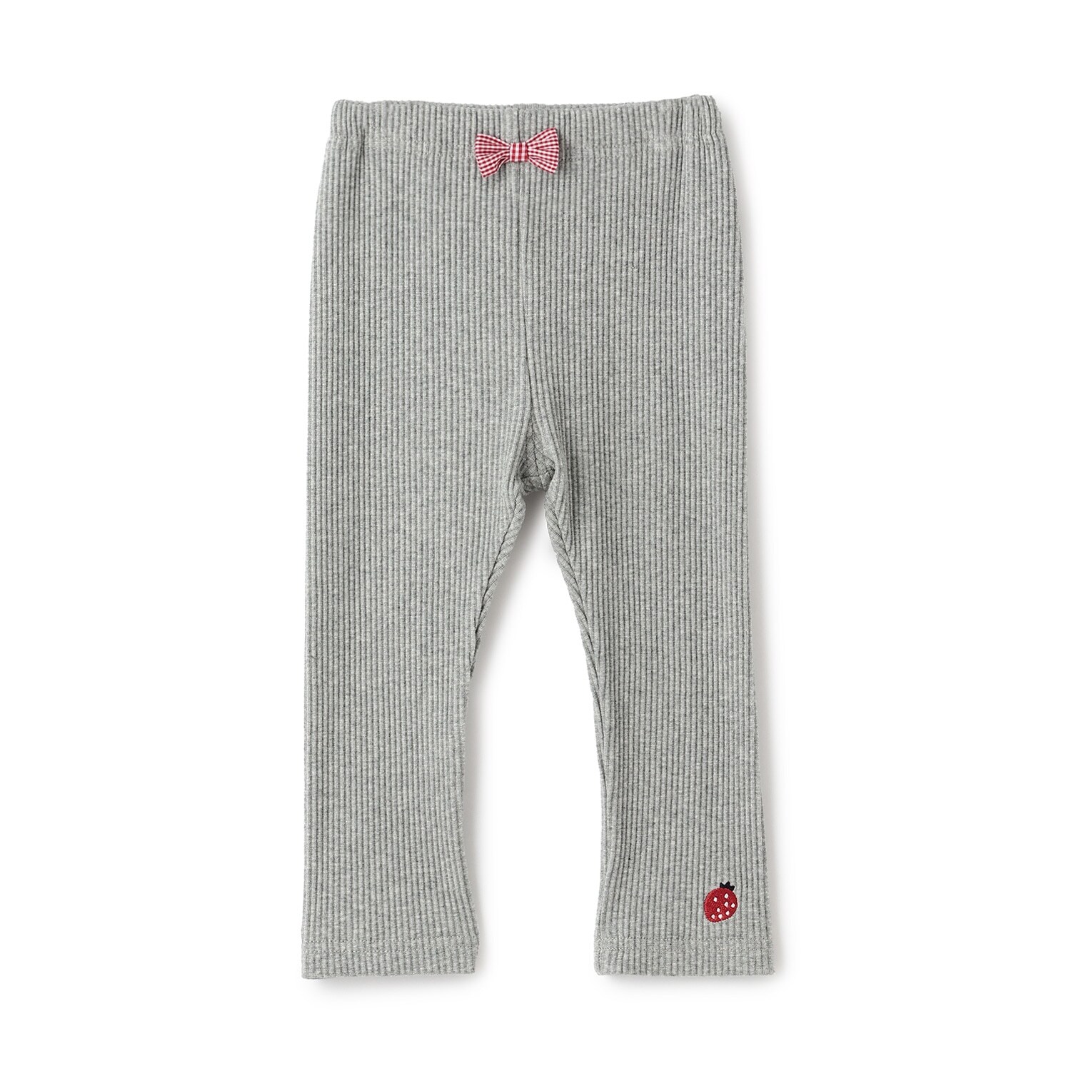 イチゴ刺しゅうリボンレギンス