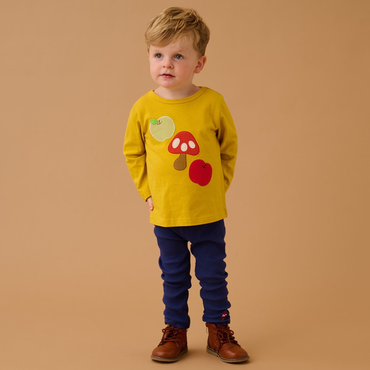 キノコ長袖Tシャツ