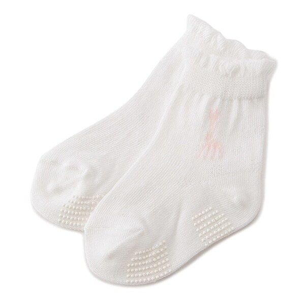 フリルDOTクルーソックス【日本製】