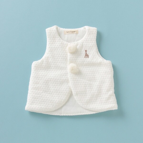 水玉ベロアべスト【日本製】