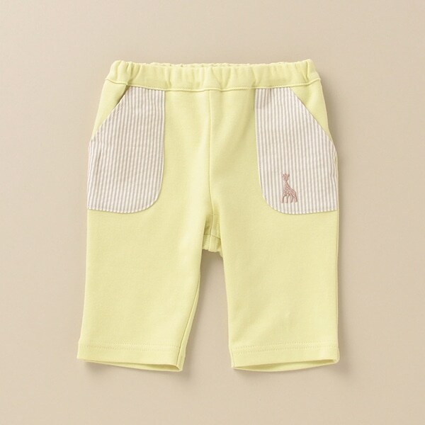 ストライプポケット7分丈パンツ【日本製】