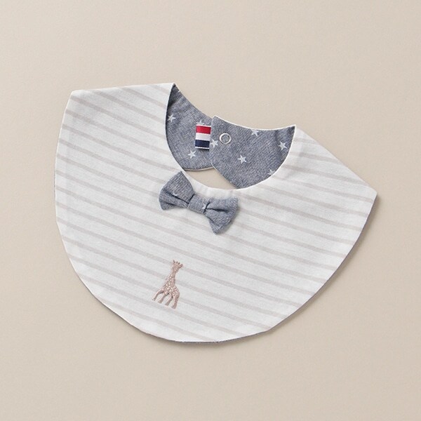 蝶ネクタイ衿風スタイ【日本製】